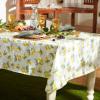 imageDII Summer Lemon Vinyl Tabletop Collection Flannel Backed Tablecloth IndoorOutdoor 70quot Round70 Round