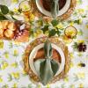 imageDII Summer Lemon Vinyl Tabletop Collection Flannel Backed Tablecloth IndoorOutdoor 70quot Round70 Round