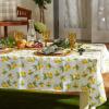 imageDII Summer Lemon Vinyl Tabletop Collection Flannel Backed Tablecloth IndoorOutdoor 70quot Round70 Round