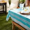 imageDII Summer Stripe Outdoor Collection Tabletop Tablecloth 60x84quot wZipper CAMZ34858Beach House