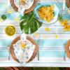 imageDII Summer Stripe Outdoor Collection Tabletop Tablecloth 60x84quot wZipper CAMZ34858Beach House