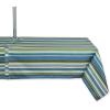 imageDII Summer Stripe Outdoor Collection Tabletop Tablecloth 60x84quot wZipper CAMZ34858Beachy