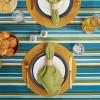 imageDII Summer Stripe Outdoor Collection Tabletop Tablecloth 60x84quot wZipper CAMZ34858Beachy