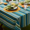 imageDII Summer Stripe Outdoor Collection Tabletop Tablecloth 60x84quot wZipper CAMZ34858Beachy