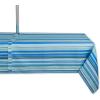 imageDII Summer Stripe Outdoor Collection Tabletop Tablecloth 60x84quot wZipper CAMZ34858Blue Ocean