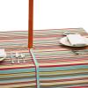 imageDII Summer Stripe Outdoor Collection Tabletop Tablecloth 60x84quot wZipper CAMZ34858Sunset