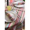 imageDII Summer Stripe Outdoor Collection Tabletop Tablecloth 60x84quot wZipper CAMZ34858Sunset