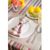 imageDII Summer Stripe Outdoor Collection Tabletop Tablecloth 60x84quot wZipper CAMZ34858Sunset