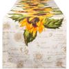 imageDII Table Top Dcor Collection Spring ampamp Summer Table Runner 14x72 Porto Stripe PrintRustic Sunflower