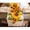 imageDII Table Top Dcor Collection Spring ampamp Summer Table Runner 14x72 Porto Stripe PrintRustic Sunflower