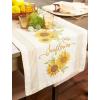 imageDII Table Top Dcor Collection Spring ampamp Summer Table Runner 14x72 Porto Stripe PrintSunny Sunflowers