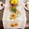 imageDII Table Top Dcor Collection Spring ampamp Summer Table Runner 14x72 Porto Stripe PrintSunny Sunflowers