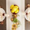 imageDII Table Top Dcor Collection Spring ampamp Summer Table Runner 14x72 Porto Stripe PrintSunny Sunflowers