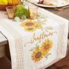 imageDII Table Top Dcor Collection Spring ampamp Summer Table Runner 14x72 Porto Stripe PrintSunny Sunflowers