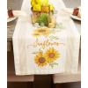 imageDII Table Top Dcor Collection Spring ampamp Summer Table Runner 14x72 Porto Stripe PrintSunny Sunflowers