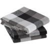 imageDII TriColor Check Collection Kitchen Potholder Set Black 2 PieceBlack