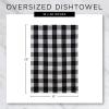 imageDII TriColor Check Collection Kitchen Potholder Set Black 2 PieceBlack