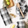 imageDII TriColor Check Collection Kitchen Potholder Set Black 2 PieceBlack