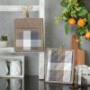 imageDII TriColor Check Collection Kitchen Potholder Set Black 2 PieceStone