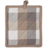 imageDII TriColor Check Collection Kitchen Potholder Set Black 2 PieceStone