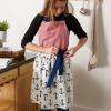 imageDII Womens Spring ampamp Summer Apron Collection Adjustable Two Large Pockets ampamp Extra Long Ties One Size Fits MostAnchor Print