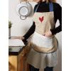 imageDII Womens Spring ampamp Summer Apron Collection Adjustable Two Large Pockets ampamp Extra Long Ties One Size Fits MostRed Rooster