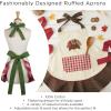 imageDII Womens Spring ampamp Summer Apron Collection Adjustable Two Large Pockets ampamp Extra Long Ties One Size Fits MostRed Rooster