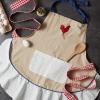 imageDII Womens Spring ampamp Summer Apron Collection Adjustable Two Large Pockets ampamp Extra Long Ties One Size Fits MostRed Rooster