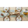 imageDII Woven Basic Tabletop Collection Chevron Table Runner 15x72 GrayAqua