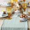 imageDII Woven Basic Tabletop Collection Chevron Table Runner 15x72 GrayAqua
