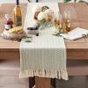 imageDII Woven Basic Tabletop Collection Chevron Table Runner 15x72 GrayArtichoke