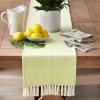 imageDII Woven Basic Tabletop Collection Chevron Table Runner 15x72 GrayAvocado