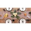 imageDII Woven Basic Tabletop Collection Chevron Table Runner 15x72 GrayBarn Red