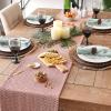 imageDII Woven Basic Tabletop Collection Chevron Table Runner 15x72 GrayBarn Red