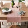 imageDII Woven Basic Tabletop Collection Chevron Table Runner 15x72 GrayBarn Red