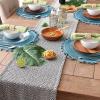 imageDII Woven Basic Tabletop Collection Chevron Table Runner 15x72 GrayBlack
