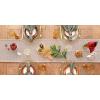 imageDII Woven Basic Tabletop Collection Chevron Table Runner 15x72 GrayCinnamon