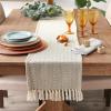 imageDII Woven Basic Tabletop Collection Chevron Table Runner 15x72 GrayDark Brown