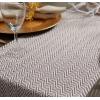 imageDII Woven Basic Tabletop Collection Chevron Table Runner 15x72 GrayGrey