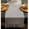 imageDII Woven Basic Tabletop Collection Chevron Table Runner 15x72 GrayGrey