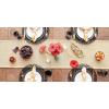 imageDII Woven Basic Tabletop Collection Chevron Table Runner 15x72 GrayHoney Gold