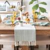 imageDII Woven Basic Tabletop Collection Chevron Table Runner 15x72 GrayJadeite