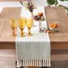 imageDII Woven Basic Tabletop Collection Chevron Table Runner 15x72 GrayJadeite