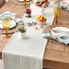 imageDII Woven Basic Tabletop Collection Chevron Table Runner 15x72 GrayJadeite