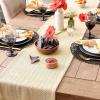 imageDII Woven Basic Tabletop Collection Chevron Table Runner 15x72 GrayMarigold
