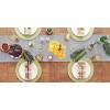 imageDII Woven Basic Tabletop Collection Chevron Table Runner 15x72 GrayNautical Blue