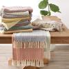 imageDII Woven Basic Tabletop Collection Chevron Table Runner 15x72 GrayOffwhite