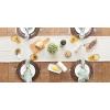 imageDII Woven Basic Tabletop Collection Chevron Table Runner 15x72 GrayOffwhite