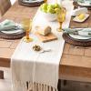 imageDII Woven Basic Tabletop Collection Chevron Table Runner 15x72 GrayOffwhite