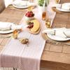 imageDII Woven Basic Tabletop Collection Chevron Table Runner 15x72 GrayPale Mauve